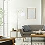 Creekwood Home Vista 66" Brushed Nickel Floor Lamp with Drum Shade, White (CWF-3006-WH-LB)~#|#~670234D2-36A0-44E2-ACE933CA8D51642E_sc7