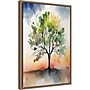 Amanti Art Tree of Color by Sally Ann Moss Framed Canvas Wall Art Print, 16"W x 23"H (A42678841845)~#|#~670DA479-C77E-4445-A17DBF7D3473F78E_sc7
