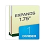Pendaflex Reinforced Pressboard Classification Folder, 1-Dividers, 1 3/4" Expansion, Letter Size, Light Green, 10/Box (17172EE)~#|#~670EC723-72EE-4070-A1B85AAC24D27A7D_sc7