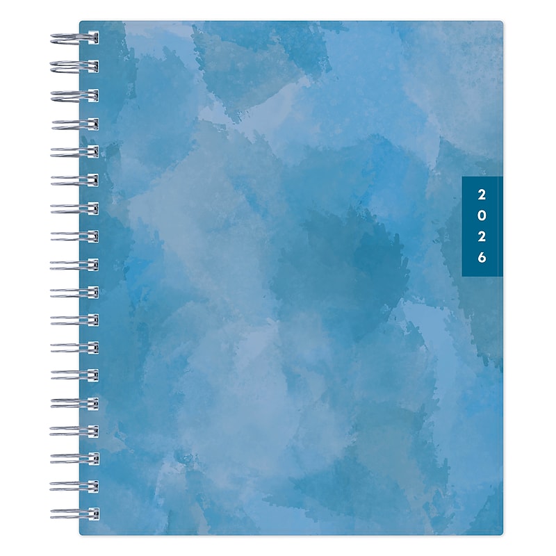 2026 Blue Sky Fennel 9" x 7" Daily & Monthly Personal Organizer, Plastic Cover (158019) image 1