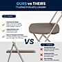 Flash Furniture HERCULES Plastic Folding Chair, Brown, 2/Pack (2LEL3BRN)~#|#~6718100C-A28F-414E-A58A7180C6DA8DB2_sc7