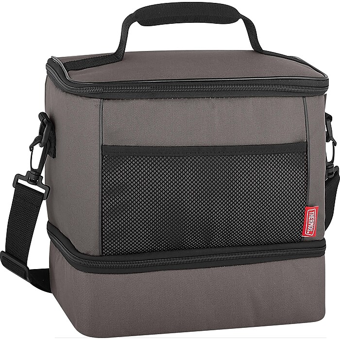Thermos 12-Can Dual Compartment Cooler, Gray (EAC020103T) | Staples