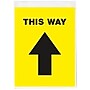 Avery Directional "This Way" Preprinted Floor Decals, 8" x 10.5", Yellow/Black, 5/Pack (83022)~#|#~6719E70D-FAC8-4899-B794D359F9AC257B_sc7