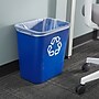 Coastwide Professional™ Plastic Indoor Recycling Container Without Lid, Blue Soft Molded Plastic, 7 Gallon (CW56432)~#|#~671B02EA-B92D-4C55-96466500B1E58592_sc7