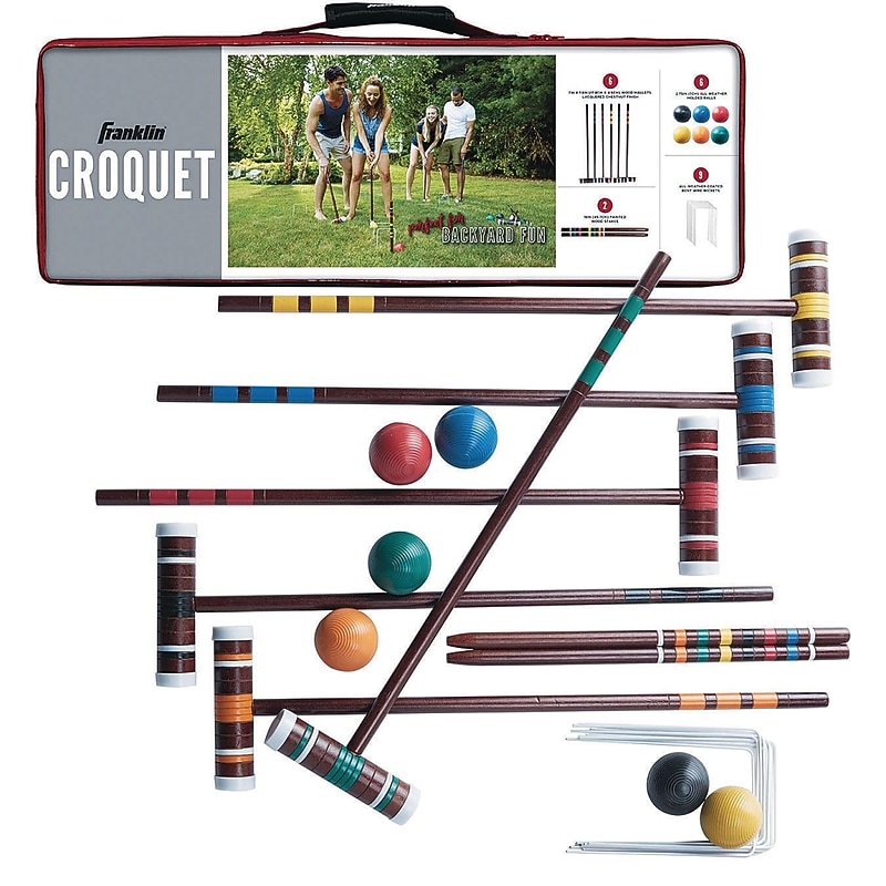Franklin Croquet Set, Multicolored, 6/Pack (W14180) image 1
