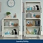 Sauder HomePlus 37"H Storage Cabinet with 2 Shelves, White (438284)~#|#~67200957-26CD-4B7C-AFD93BF5532FD1DC_sc7