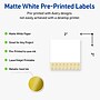 Avery Laser/Inkjet Square Multipurpose Labels, 2" x 2", White, 120/Pack (S00EWR)~#|#~6724994F-CBA1-4E6A-979FC26DA188171F_sc7