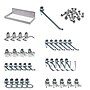 Triton Products DuraHook 12" W x 6" D White Steel Pegboard Shelf, 36 Hooks (76126W-36)~#|#~6725F58A-2D0C-4515-97EF4300C4F52688_sc7