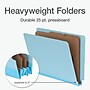 Pendaflex Pressboard Classification Folder, 2-Dividers, 2" Expansion, Letter Size, Blue, 10/Box (1007077)~#|#~672A9A24-5F72-4606-AD72BEB8FEF744CD_sc7