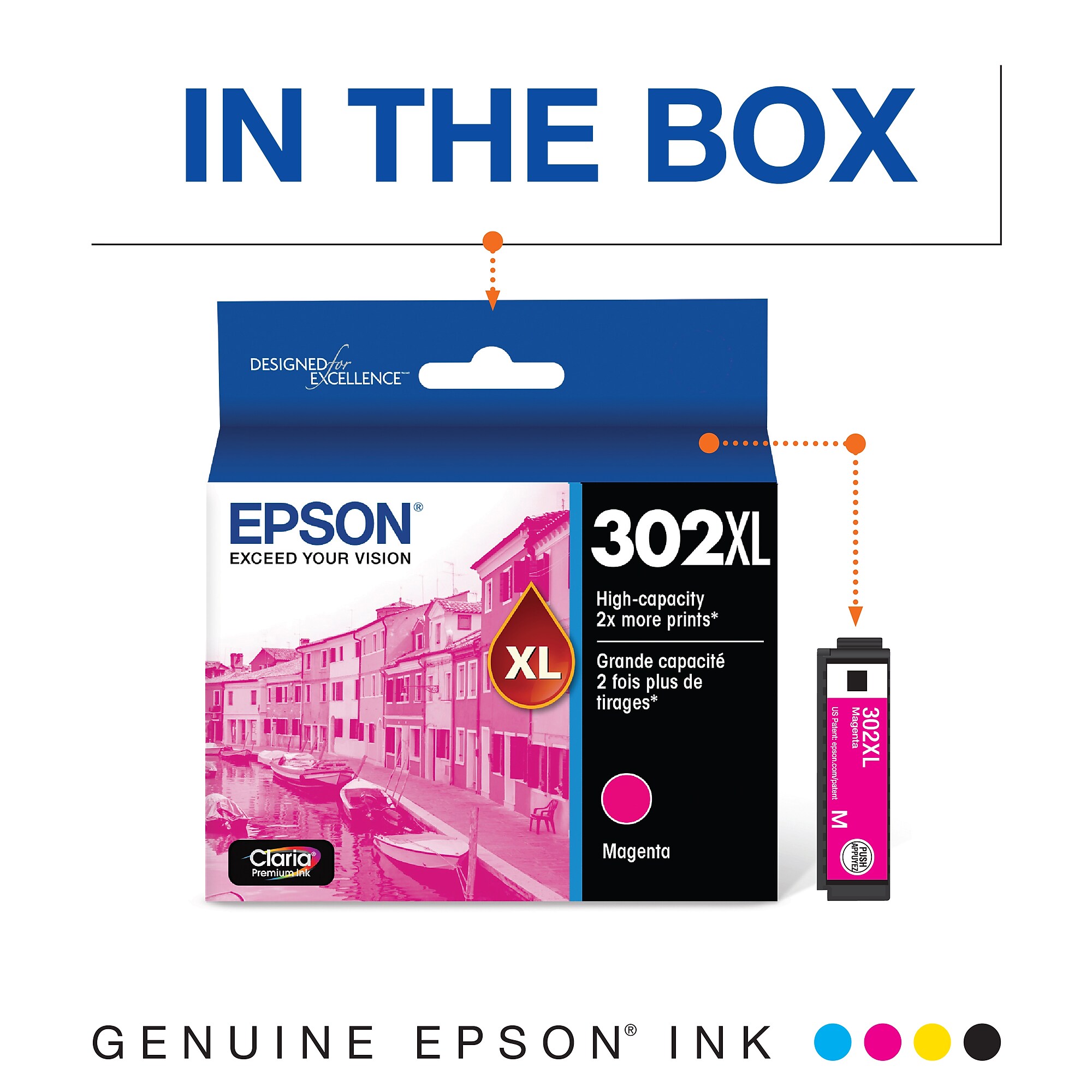 Epson T302XL Magenta High Yield Ink Cartridge Sansujyuku sansujyuku.com