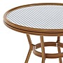 Flash Furniture Lourdes Indoor/Outdoor French Bistro Table, White/Navy (SDA64280WHNVNAT)~#|#~672F7370-2DEF-4890-A1FEA0810A135416_sc7