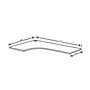 HON Coordinate Corner Cove Worksurface, Right Hand, Florence Walnut Laminate~#|#~6731044A-D6D0-4791-9AF75DAE8DEED3DC_sc7