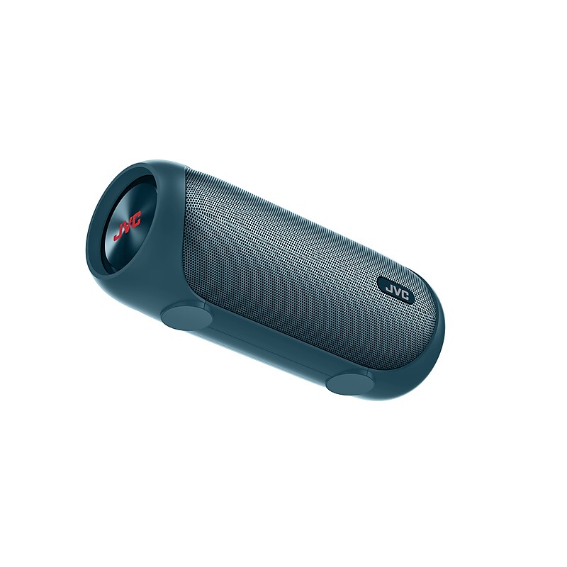 JVC Illuminated Portable Wireless Bluetooth Speaker, Water Resistant, Blue (SPPA7BTA) image 1
