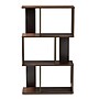 Baxton Studio Legende 40"H 4-Shelf Bookcase, Walnut Brown/Dark Grey (148-8257-HiT)~#|#~673853AF-9978-4425-A465F9C56BCCDD1F_sc7