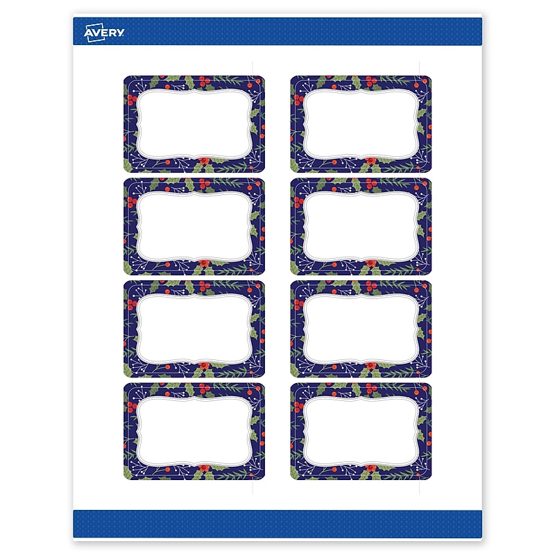 Avery Rectangle Multipurpose Labels, 2" x 3", White, 80/Pack (19479370615) image 1
