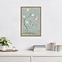 Amanti Art Spring Flower Mural II Blue by Julia Purinton Framed Canvas Wall Art Print, 16" x 23" (A42677137818)~#|#~673A54C3-E363-454D-A3A955C84BCA32D1_sc7