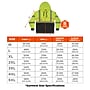 Ergodyne GloWear 8317BK High Visibility Long Sleeve Black Bottom Hooded Sweatshirt, ANSI Type R Class 3, Lime, 3X (22977)~#|#~673F9E8A-F049-469A-8E8611FACE4CE2E3_sc7