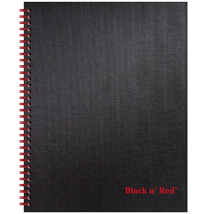 Amazon.com : Black n Red - A5 Feint Lined Notebook Pad