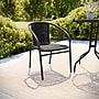 Flash Furniture Black Rattan Indoor-Outdoor Restaurant Stack Chair (TLH-037-BK-GG)~#|#~674AF4D2-2802-4442-BA222A236F4A0DE9_sc7