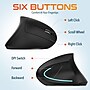 Delton S12 Wireless Rechargeable Ergonomic Vertical Computer Mouse, Right Handed, Black (DMERG12-WR)~#|#~6753212B-65F1-4CEE-9B16A2C741C128D3_sc7
