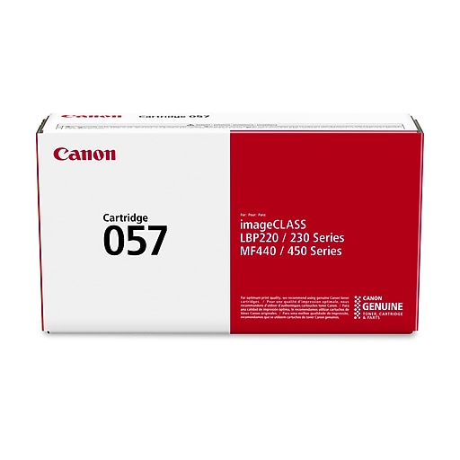 Canon 057 Black Standard Yield Toner Cartridge, Prints Up to 3,100