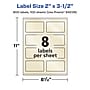 Avery Pearlized Ivory Rectangle Multipurpose Labels, 2" x 3.5", Ivory, 800/Box (94238)~#|#~6755C543-C93C-46D6-8F7F44E430CE5772_sc7