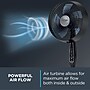 Rowenta Outdoor Extreme Oscillating Pedestal Fan, 3-Speed, Black (VU4510U7)~#|#~675789BF-3FCD-483E-A07882547C74649E_sc7