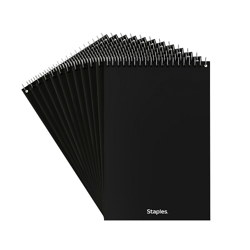 Staples Steno Pads, 6" x 9", Gregg Ruled, Green, 80 Sheets/Pad, 72 Pads/Carton (TR57353CT) image 1