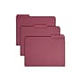 Smead File Folder, 3 Tab, Letter Size, Maroon, 100/Box (10275)~#|#~675812D9-8AF8-4CF8-A6FE1774E5F0DC42_sc7