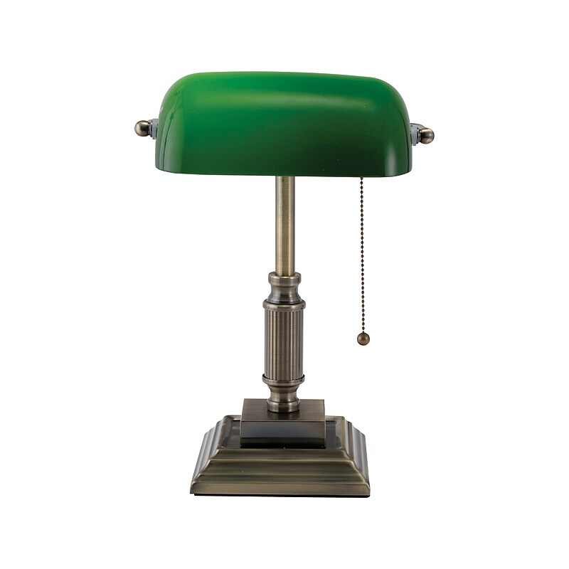 V-Light LED Desk Lamp, 14.75"H, Green Antique Bronze (9VS688029AB) image 1