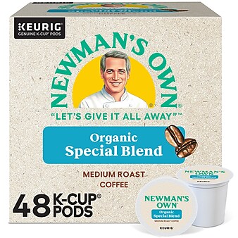 Newman's Own Special Blend Coffee Keurig® K-Cup® Pods, Medium Roast, 48/Box (373293)