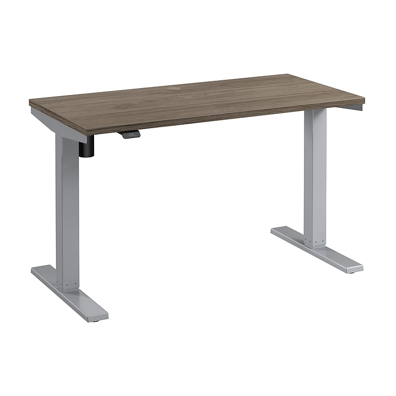Bush Business Furniture Move 40 Series 48"W Electric Height Adjustable Standing Desk, Modern Hickory/Cool Gray (M4S4824MHSK) image 1