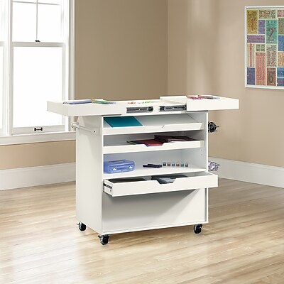 Sauder Craft Pro Series Craft Cart, White (417047) - Thumbnail 4