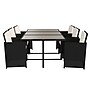 Flash Furniture Peregrine Modular Outdoor Patio Dining Set, Black/Cream/Gray, 7 Pieces/Set (TW3WBE00GY)~#|#~676BE54F-AB03-49A1-B56BD7F3C934D134_sc7