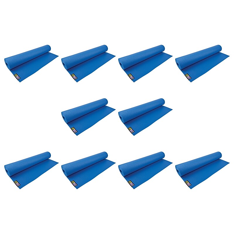 GoFit Yoga Mat, Blue, 10/Pack (KITGOFGFYOGAXPK) image 1