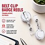 Staples Belt Clip Badge Reels, Translucent, 25/Pack (18916/3748085)~#|#~676E963E-1AE0-4010-955CEA701225AC73_sc7