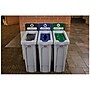 Rubbermaid Slim Jim Single-Stream Recycling Station, 23 Gallon, Gray/Green (2185051)~#|#~676FDD65-9986-4EC3-9B544A3188036B27_sc7