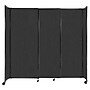 Versare ShieldWall Folding Mobile Room Divider, 82"H x 86"W, Black Fabric (DS1911002-1)~#|#~6778453D-CCE0-4A9B-9A57E26BD199A654_sc7