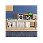 Flash Furniture Bright Beginnings 3-Section Open Storage with Mirrored Top, 16"H x 47.24"W x 13"D, Brown (MK-KE24596-GG)~#|#~677B2580-D84C-48AD-86B31C2D1298C1F7_sc7