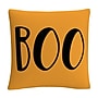 Trademark Fine Art Orange Modern Contemporary Boo Script By ABC Decorative Throw Pillow, 16" x 16" (ABC0085-PIL1616)~#|#~67821230-9A58-4DAF-A4A544C2708AA065_sc7