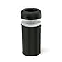 simplehuman Commercial Bullet Steel Trash Can with Open Lid, 16 Gallon, Matte Black (CW1496)~#|#~6784E255-5809-4FD2-8974C4008CB582C7_sc7
