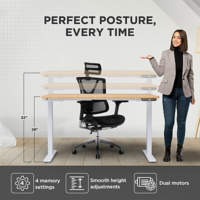 Uncaged Ergonomics RISE UP Electric Adjustable Height Standing Desk Frame