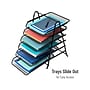 Mind Reader 6-Tier Stackable Paper Desk Tray Organizer, Metal, Black (6TPAPER-BLK)~#|#~6788971A-19B7-4758-967627F5919D205D_sc7