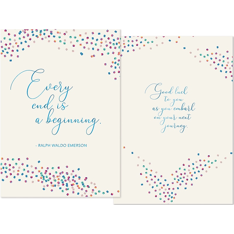 Better Office Retirement Card with Envelope, 7" x 5", Multicolor (64627-1PK) image 1