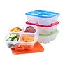 bentgo Easyboxes Snack Bento Box Set, 4-Compartment, Classic Colors, 16 oz. (BEBSNK-CL)~#|#~678B1A3D-F2C2-4704-9E5948685448738C_sc7
