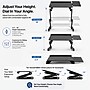 Uncaged Ergonomics WorkEZ Adjustable Keyboard and Mouse Tray, Black (WEKTb)~#|#~678E7FCD-D214-462B-B11A3C395ADA0143_sc7