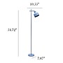 Simple Designs Sleek Essentials 54.72" Metal Floor Lamp with Round Shade, Blue (LF1051-BLU)~#|#~678F4C8A-919F-4F5F-B395CD7F1B07E890_sc7