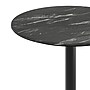 Flash Furniture TopGuard 31.25" Round Wood Dining Table with Round Base, Black Faux Marble/Black Base (STRD31BMATR18)~#|#~678FB5B6-9BC7-4EA9-90EF6E22007C2802_sc7
