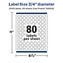 Avery Laser/Inkjet Round Multipurpose Labels, 0.75" Dia., 2,000 Labels/Pack (94504)~#|#~67939C59-470B-4DA0-A27BE44973EC4BA9_sc7