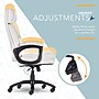 Click365 Classic Ergonomic Bonded Leather Executive Big & Tall Chair, 350 lb. Capacity, Light Gray (CCHR10023C)~#|#~679487BA-FE46-4370-B0878DD213738A7C_sc7